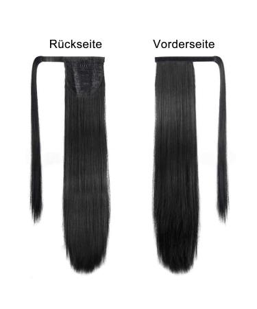 Jesslab 71cm Straight Ponytail Extensions - Heat-Resistant Thick Natural Wrap Hair for Women & Girls - Buy Online on GoSupps.com