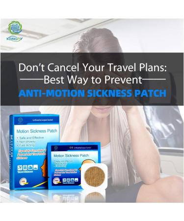 KONGDY Motion Sickness Patches - Anti Nausea Relief for Travel, Car, Sea, Air - CE FDA Certified (10) - Buy Online on GoSupps.com