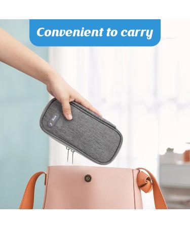 Youshares Insulin Cooling Bag with 2 Cooling Packs - Travel-Friendly Diabetes Accessory for Safe Insulin Storage (Gray) - Buy Online on GoSupps.com