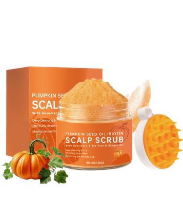 Gommage du Cuir Chevelu Exfoliant Pour Cuir Chevelu biotine et romarin Traitement Capillaire Nourrissant Avec Masseur du Cuir Chevelu Gommage Cheveux 120g