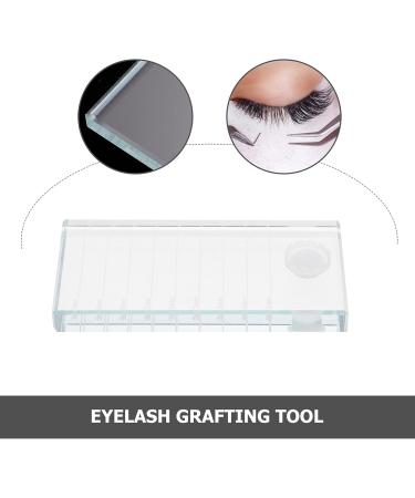 2 Pi ces Palette Verre Pour Extensions De Cils Support De Cils Plateau Professionnel 10x5cm Comme Montr  - Buy Online on GoSupps.com