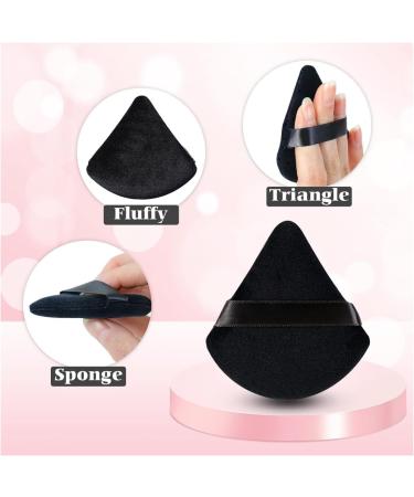 BOBOZHONG Triangle Makeup Powder Puff 6 Pieces Face Sponge Powder Puff Soft Plush Powder Sponge Washable Makeup Sponge Wet Dry Makeup Tool for Loose Powder or Foundation Blush - Buy Online on GoSupps.com