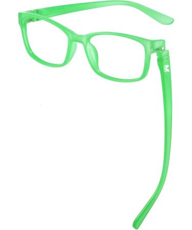 BUNNY EYEZ Ruthie Reading Glasses - Stylish Aqua Green Crystal 1.5x with Tiltable & Flippable Frame for Comfortable Reading - Buy Online on GoSupps.com