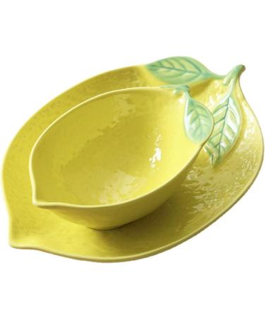 Dinnerware Dishes Plates Lemon Shaped Ceramic Dinner Plate Lovely Fruit Plate Household Tableware Personalized Breakfast Dinner Plate Kitchenware Large Dinner Restaurant Family Party Plates - Buy Online on GoSupps.com