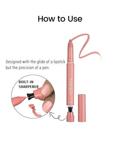 6Pcs HANDAIYAN Rotating Matte Lip Crayon Set B with Built-In Sharpener - Buy Online on GoSupps.com