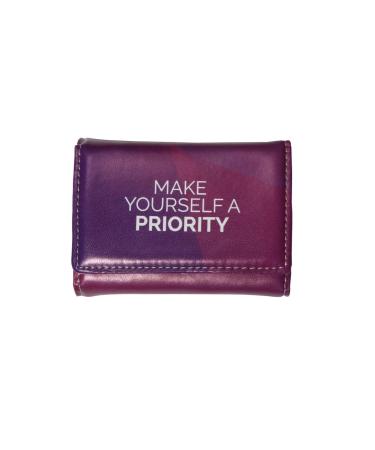 Weekly Pill Box Organizer 8 Compartments Portable Travel Pill Case Folding Cover to Hold Medication Supplements - Purple Adult Purple