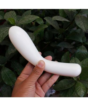 Natural White Jade Crystal Quartz Stone Massage Stick - 1 Piece | International Shipping Available - Buy Online on GoSupps.com