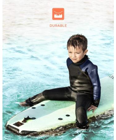 Dark Lightning Kids 3/2mm Neoprene Thermal Wetsuit - Full-Black, Size 4 - Buy Online on GoSupps.com