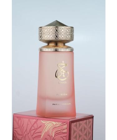 Paris Corner | Khair Fusion Lychee Perfume 3.4 Fl Oz | A Lychee Perfume Blending Fruity Notes of Lychee Blackcurrant and Red Apple with Floral Elegance for an Enchanting Aroma - Buy Online on GoSupps.com