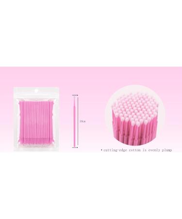 400 Micro Applicator Eyelash Brushes- Pink Mascara Wands for Extensions - Buy Online on GoSupps.com