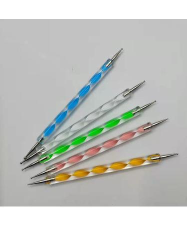 YOXIER Nail Art Brush Double-Head Nail Draw Line Pen Portable DIY Multi - Buy Online on GoSupps.com