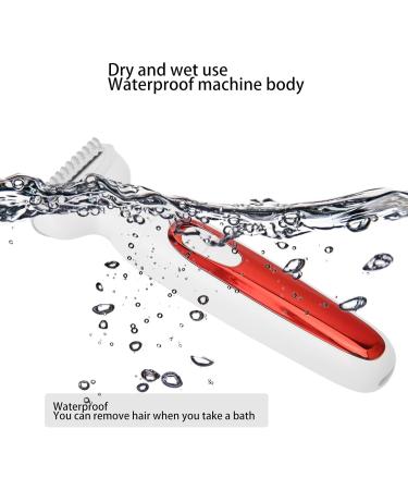 Buy Women's Waterproof Electric Razor - Premium Hair Removal for Bikini Armpits & Face - Wet & Dry Use (Red) - Buy Online on GoSupps.com
