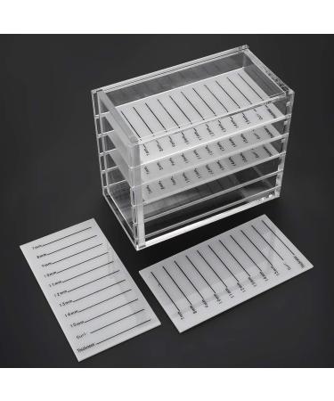 5-Layer Plastic False Eyelashes Storage Box - Makeup Organizer & Adhesive Palette Holder for Women & Girls - Buy Online on GoSupps.com