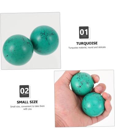 Healeeved 2st Turkish Handball Massage Balls - Stress Relief & Fitness | Chinese Smoothing Balls for Health Exercises (Green 6x6x6cm) - Buy Online on GoSupps.com