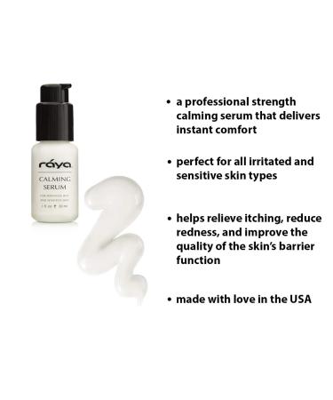 RAYA Calming Serum | Best Facial Treatment for Sensitive Skin | Reduce Redness & Inflammation - International Shipping Available - Buy Online on GoSupps.com