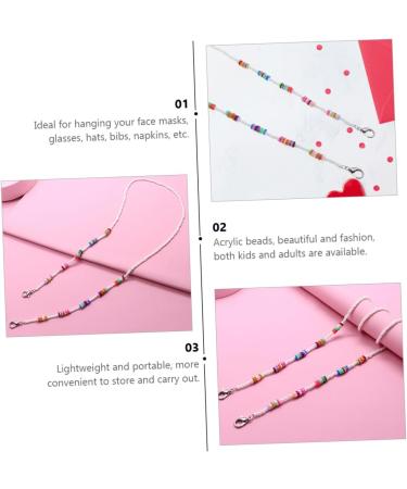 GOOHOCHY 2pcs Anti-Drop Chain Shot Glasses Lanyard Multipurpose Soft Ceramic Face Mask & Child Acrylic Holder for International Shipping - Buy Online on GoSupps.com