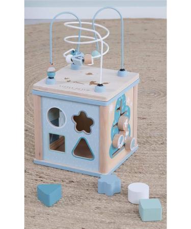 Little Dutch Activity Cube - Blue Motor Skills Loop Adventure for Kids | Shop Internationally - Buy Online on GoSupps.com