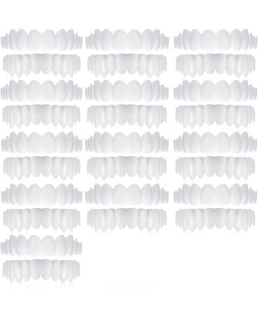 Mxrfactory teeth prosthesis pebble gel snap on smile toothed prosthesis top below temporary cosmetic tooth set up braces cover bleaching repairs removable men 13 pairs