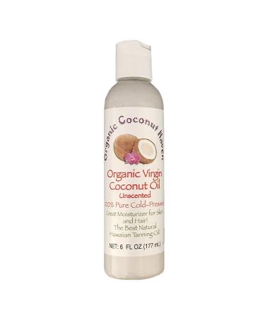 Organic Virgin Coconut Oil Pure-Cold Pressed 6oz. for Skin & Hair
