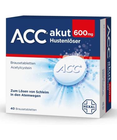 Buy ACC Acute Cough Expectorant 600 mg Effervescent Tablets - 40 pcs | Loosens Mucus & Eases Coughing - International Shipping Available - Buy Online on GoSupps.com
