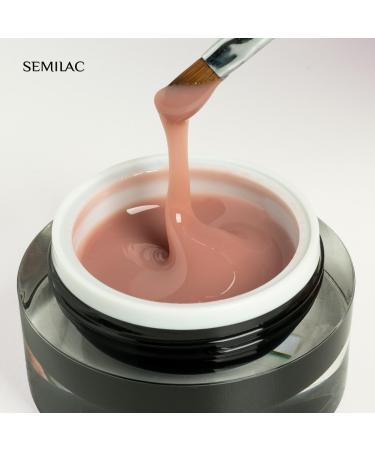 Semilac Gel de construction pour ongles durs et r sistants Beige chaud Facile appliquer sans dommage R pare les ongles cass s et endommag s 15 g Beige 15 ml (Lot de 1) - Buy Online on GoSupps.com