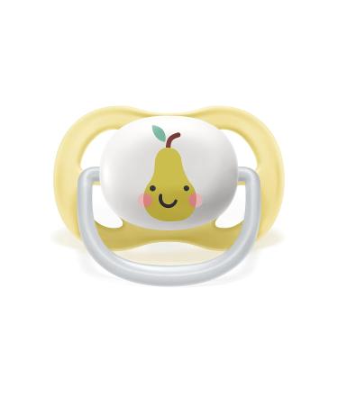 Philips Avent Ultra Air Pacifier 2 Pack | BPA-Free & Breathable for Babies 0-6 Months | Includes Sterilization Box - Apple/Pear (SCF080/17) - Buy Online on GoSupps.com