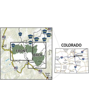 La Garita Wilderness Topographic Hiking Map - Colorado Trail Maps 2019 - Buy Online on GoSupps.com