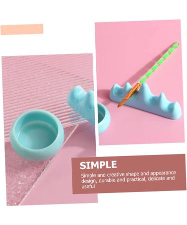 minkissy 4 Sets Nail Art Brush Cup Nail Soak off Bowl Chinese Bask Plastic Sponge Manicure - Buy Online on GoSupps.com