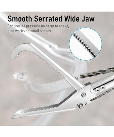GMStahlei 60" and 47" Snake Tongs Professional All-Aluminum Alloy Snake Tong Reptile Grabber Rattle Snake Catcher Wide Jaw Handling Tool with Lock Snake Bag is Also Included (60") 60 Inches - Buy Online on GoSupps.com