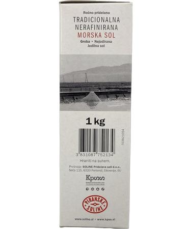  SORINA Traditional Unrefined Sea Salt (1kg Bag) - Unrefined Sea Salt - Good for Cooking and Table Salt (100 oz) - Buy Online on GoSupps.com