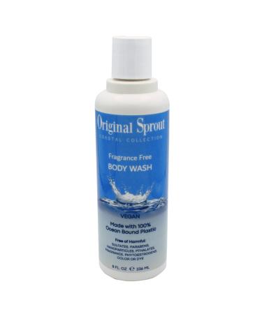 Original Sprout Coastal Collection Body Wash for All Skin Types Fragrance-Free 8 oz. Bottle Coastal Bodywash