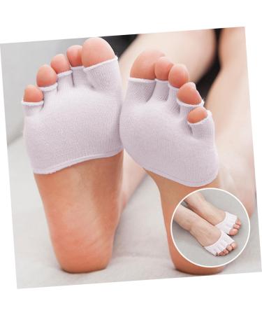 Holibanna Comfort Pads for High Heels - 4 Pairs Bitter White Unisex Five Toe Cushions for Ultimate Foot Support - Buy Online on GoSupps.com