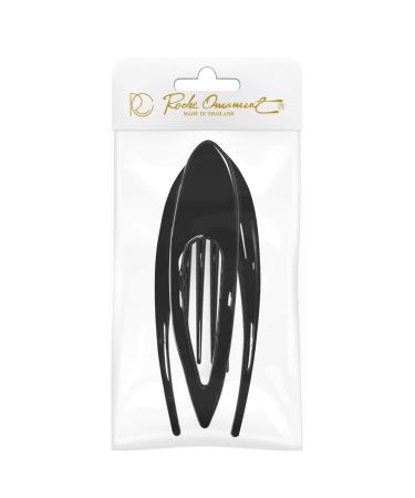 RC Roche Ornament French Concord Curved Hair Clip - No Slip Strong Grip - Black Large - Buy Online on GoSupps.com