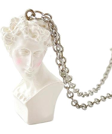 Oralgos Fashionable Sculptural Necklace | Unique Statement Jewelry for Women & Girls | Stylish Sweater Chain - Buy Online on GoSupps.com