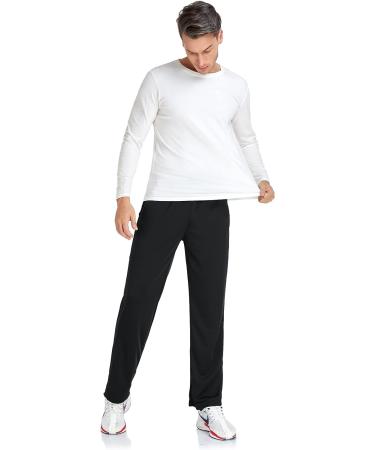 SPOSULEI Men's Zipper Pocket Sweatpants for Jogging, Gym, Running - Small Black - Buy Online on GoSupps.com