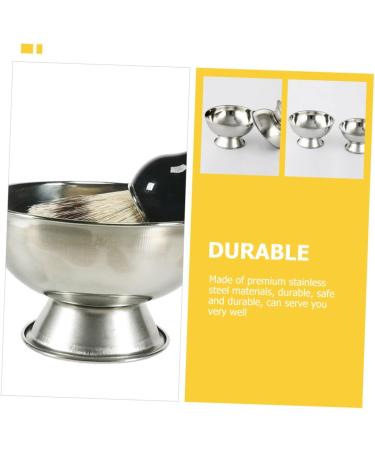 Frcolor High Impact Metal Shaving Bowl - 5th Generation Shaving Shell Container for Mustache Whirlwind & Soap Holder - Travel-Friendly Stainless Steel Shaving Equipment - Buy Online on GoSupps.com