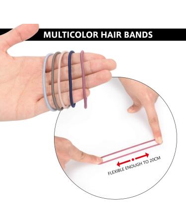 100 Piece Elastic Hair Ties Set for Women - Multi-Colored Hair Ties for All Hair Types - Buy Online on GoSupps.com