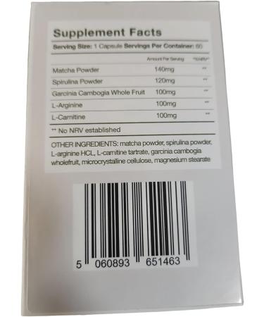 Theanex All Natural Weight Management 60 Capsules - Vegan, Gluten Free, Spirulina & Matcha - Buy Online on GoSupps.com