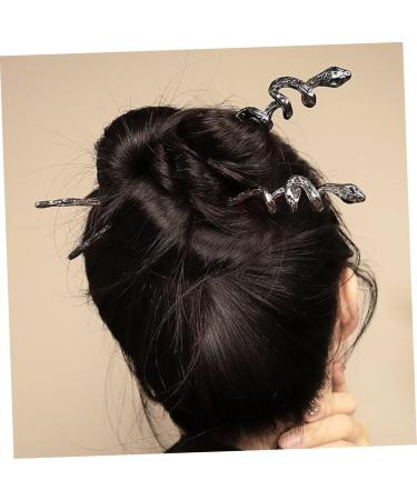 Mikinona Snake Hairpin Chopsticks for Hair Women Hair Accessories Hair Styling Accessories Chinese Hair Accessories Snake Hair Stick Hair Chopstick Hair Bun Stick Hair Stick for Women - Buy Online on GoSupps.com