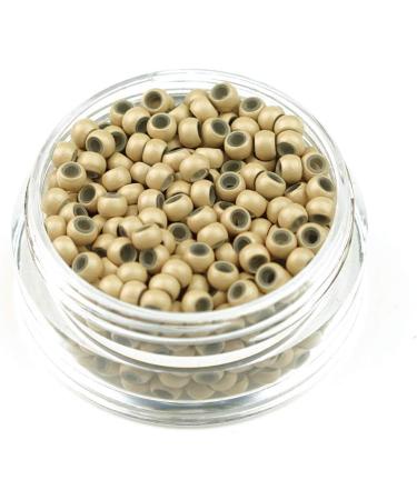 KOCONI Nano Rings Silicone Lined 3mm Hair Extension Beads - 200PCS #6 Beige Blond - Buy Online on GoSupps.com