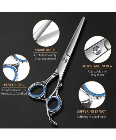 Professional Hair Scissors Set Stainless Steel Cutting & Thinning Scissors for Men Women & Pets | 6CR Hairdressing Tools for Salon & Home Use - Buy Online on GoSupps.com