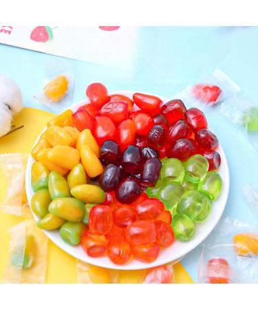 Peeling fruit juice gummies white peach mango candy sweet fruit snacks preserved fruit 7 fruit flavors soft candy Dim sum Halloween candy cute candy leisure snacks (7 flavors 50g) 7 flavors 50g