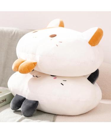 Soft and Huggable 19.6 Inch Grey Kawaii Cat Plush Pillow - Cute Stuffed Animal Toy for Kids - Perfect Gift - Buy Online on GoSupps.com