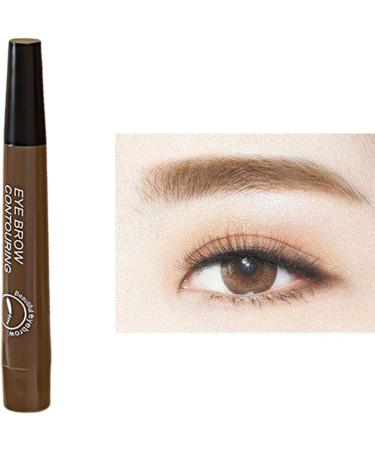 Eyebrow Pen Eye Brow Pencils for Women with 4-Fork-Tip Create Natural Hair-Like Brows Microblading Eyebrow Pen (Brown) - Buy Online on GoSupps.com