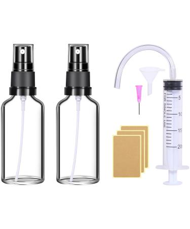 Spray bottle glass small 2stk 50ml Transparent spray bottle empty perfume atmosphere of screens mini spray bottles for filling portable atomizable atomizer for perfume cosmetics body care liquid oils 50ml 2Stk - Buy Online on GoSupps.com