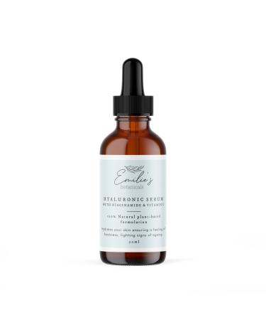 Emilie s Botanicals Anti-ageing Hyaluronic Acid Serum Enriched with Vitamin C and Niacinamide. Treatment for Younger and Healthier Looking Skin 50 ml