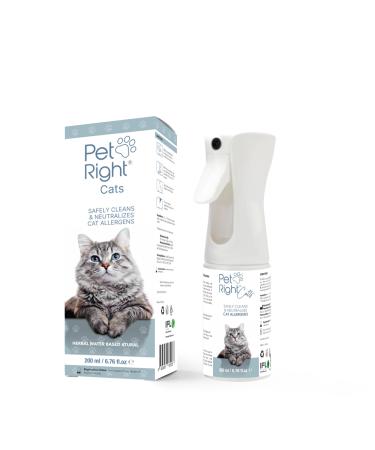 Pet Right Cat Allergy Relief Spray for Human Safely Cleans and Neutralizes Cat Allergens for Humans Cat Spray for Provides Freshness and Clean Air Usable on Furniture 200 Ml