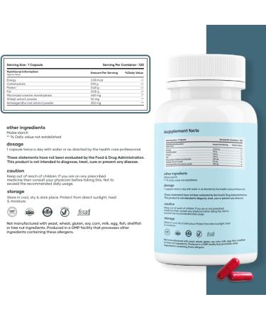 Mars Micronized Creatine Monohydrate Caps with Shilajit & Surgemax (240N) | 100% Pure & Natural | Overall Well-Being (Pack of 2) 1 Count (Pack of 2) - Buy Online on GoSupps.com