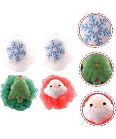 4pcs Exfoliating Bath Balls - Kids Bath Loofah Sponges & Shower Scrubbers for Skin Cleaning | International Shipping Available - Buy Online on GoSupps.com