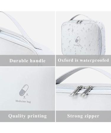 Keraneet 2-Piece Waterproof Medication Bag | Travel Pharmacy Organizer with Air Permeability & Dust Resistance - Gray - Buy Online on GoSupps.com